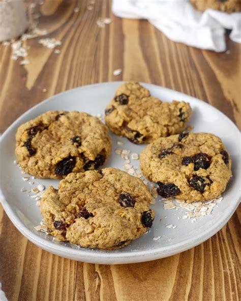 Soft And Chewy High Protein Oatmeal Raisin Cookies