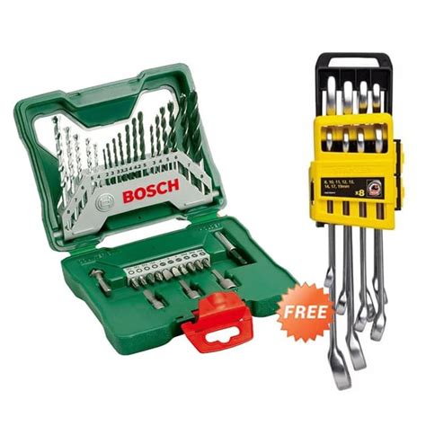 Jual Mata Bor 33 Set Bosch X Line Dan Kunci Ring Pas Set 8 Pcs Stanley