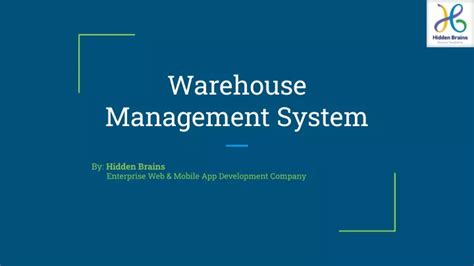 Ppt Warehouse Management System Powerpoint Presentation Free