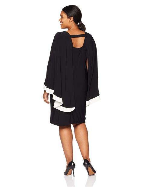 S L Fashions Womens Plus Size Cape Dresses Black Ivy 3x You Can