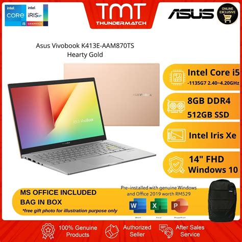 Asus Vivobook K E Aeb Ts Transparent Silver Laptop Intel Core I