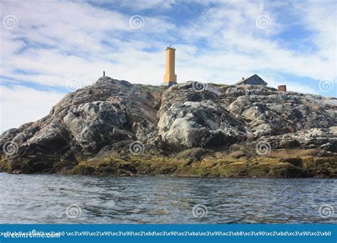 Lighthouse On The Rocky Shore Stock Image Image Of Storm Shore