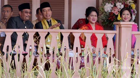 Kunjungi Puncak Lebaran Betawi Di Setu Babakan Presiden Jokowi