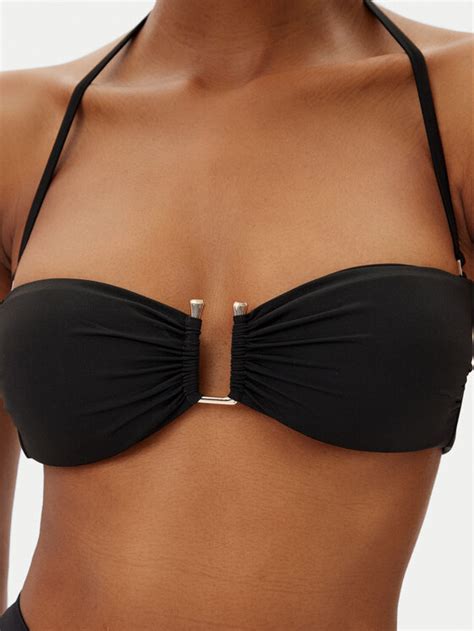 Max Mara Beachwear Góra od bikini Amelia 2516821199 Czarny Modivo pl