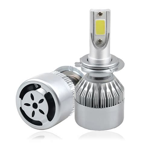 72W 7600LM COB C6 LED Headlight 36W 3800LM H1 H3 H4 H7 H8 H9 H11 H13