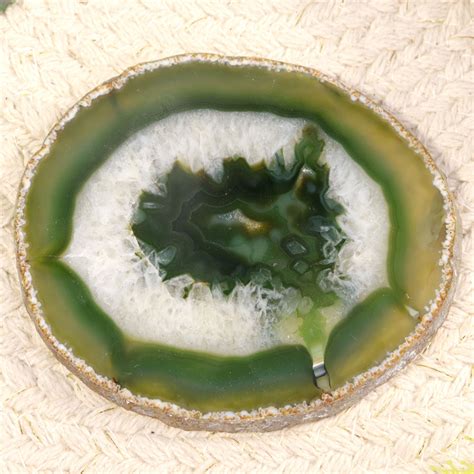 Green Agate Slice Large Natural Agate Slice D Cor Nature S Artifacts