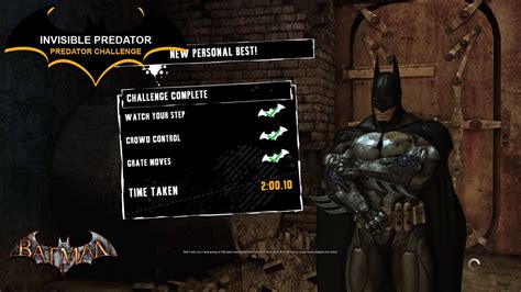 Invisible Predator Batman Arkham Asylum Predator Challenge Youtube