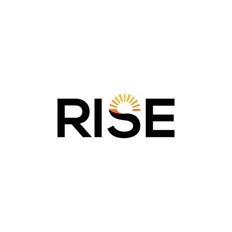 Rise wordmark logo 14478246 Vector Art at Vecteezy