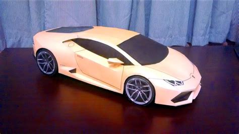 Lamborghini paper model.How to make Lamborghini paper model easily