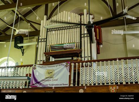 Pipe Organ In The Choir Of St Johns Anglican Cathedral In Belize City