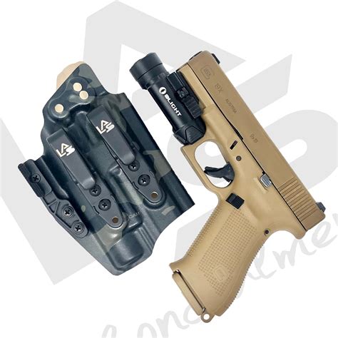 Glock 19X G19 Gen 5 Olight PL-Mini IWB Holster Supercam Black - LAS Co ...