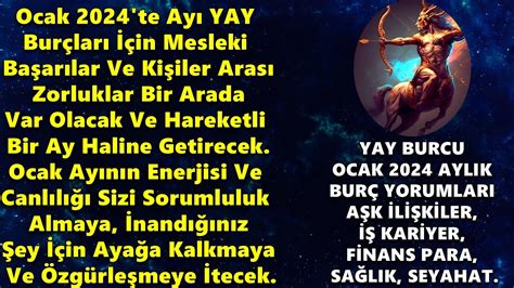 YAY BURCU OCAK 2024 AYLIK BURÇ YORUMLARI AŞK İLİŞKİLER İŞ KARİYER