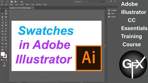 How To Create Custom Color Swatches In Adobe Illustrator Youtube