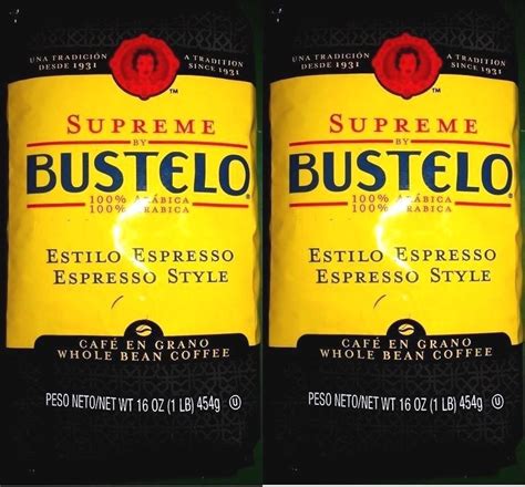 Lot Of Oz Bustelo Supreme Espresso Premium Whole Bean Coffee