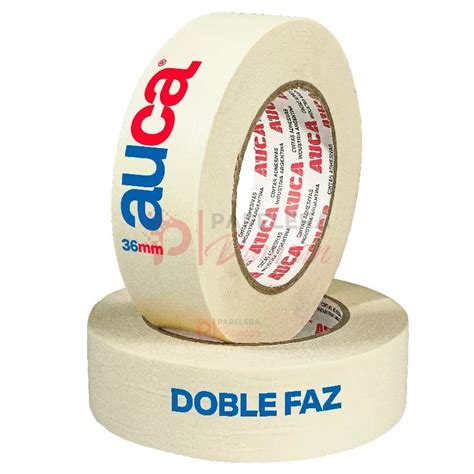 Cinta Doble Faz O Bifaz Papel AUCA 36mm X 30 Metros