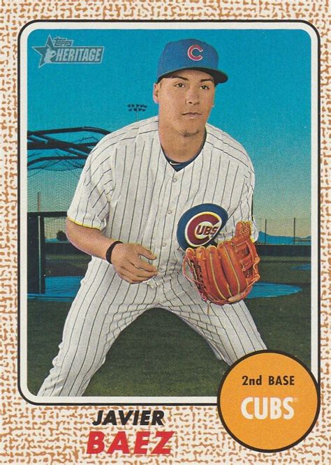 2017 TOPPS HERITAGE JAVIER BAEZ 2B CUBS 97 HOT EBay