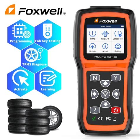 Foxwell T Tpms Tool Programming Activate Tpms Sensors Check Rf Key