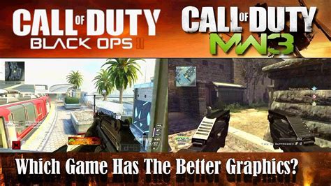 Black Ops 2 Vs Mw3 Side By Side Comparison Msmc Gameplay Youtube