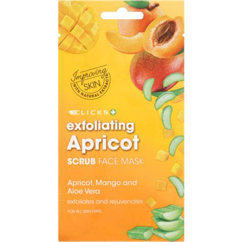 Clicks Exfoliating Face Mask Apricot Scrub Clicks