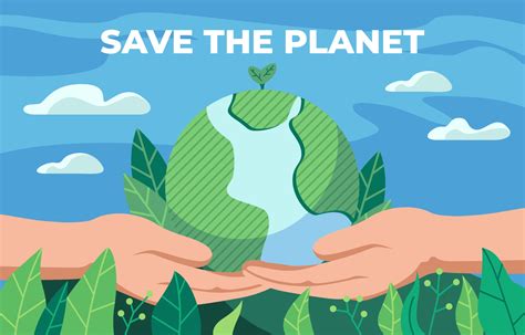 Save The Earth Concept 2058326 Vector Art At Vecteezy