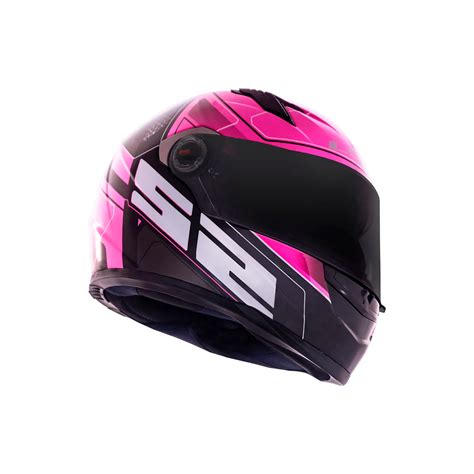 Capacete Ls Ff Ultra Preto E P Nk Sbs Motos