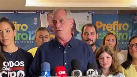 Ciro sobre o 2º turno Vou conversar meu partido para que a gente