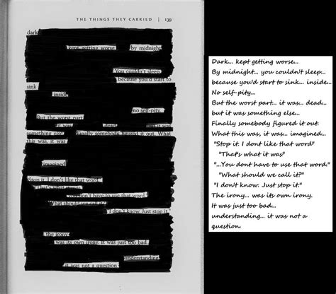 The Things They Carried Blackout Poetry By Bebe0215 On Deviantart