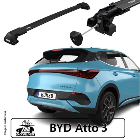 Rack Teto Thule Edge Black Para Byd Atto Suv Loja De Racks E