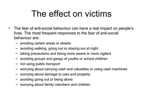 Anti Social Behaviour Powerpoint 1 Ppt