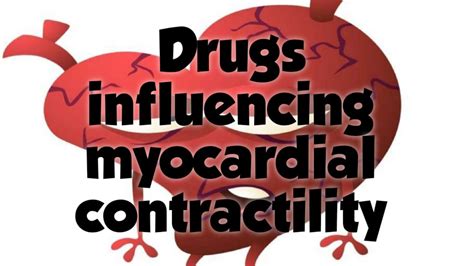 Drugs Influencing Myocardial Contractility Youtube