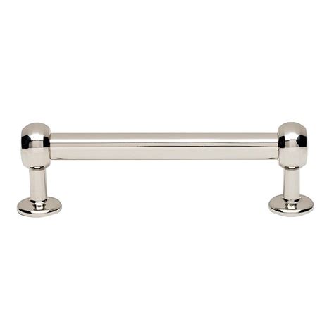 Pulls Ii Collection Solid Brass 3 1 2 Centers Pull In Polished Nickel By Alno Inc Creations