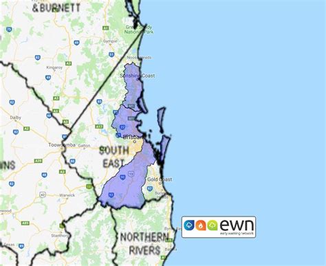 QLD Flood Watch: Sunshine Coast Rivers and Creeks Pine, Caboolture ...