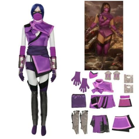 Mortal Kombat Mileena Cosplay Costume Full Set Uniform From Zhubao2012 ...