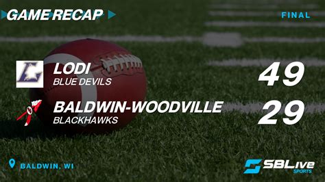 Lodi vs Baldwin-Woodville Football - Nov 10, 2023 - scorebooklive.com