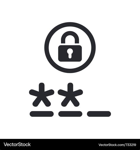 Password icon Royalty Free Vector Image - VectorStock