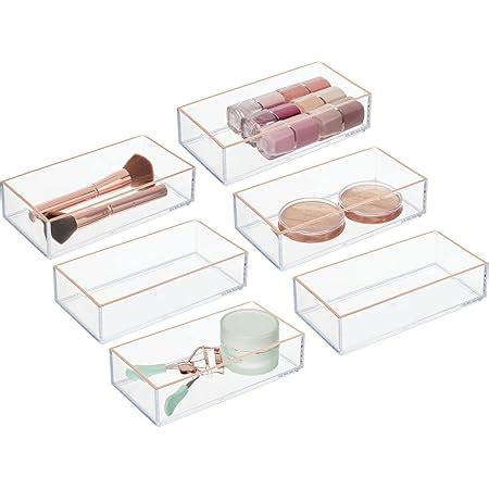 Amazon Mdesign Expandable Makeup Organizer For Bathroom Drawers