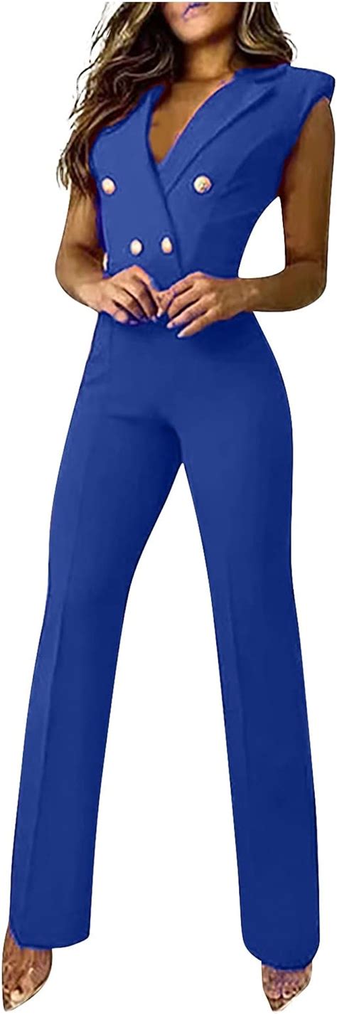 Elementar Mehr Und Mehr Selten Jumpsuit Damen Blau Elegant Zeitplan