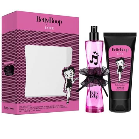 Kit Betty Boop Love Deo Colônia 50ml Body Lotion 100ml