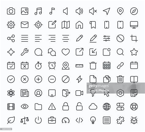 Black And White Technology Icons High-Res Vector Graphic - Getty Images