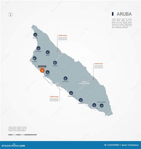 阿鲁巴infographic地图传染媒介例证 向量例证 插画 包括有 陆运 查出 圈子 分级显示 125233998