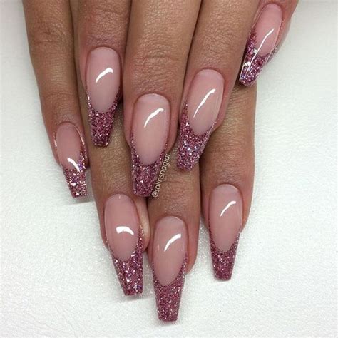 Luxury Coffin French Tip Nail Designs Style Vp Page