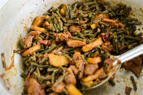 Guyanese Fry Bora With Chicken Alicas Pepperpot Recipe Vegetable