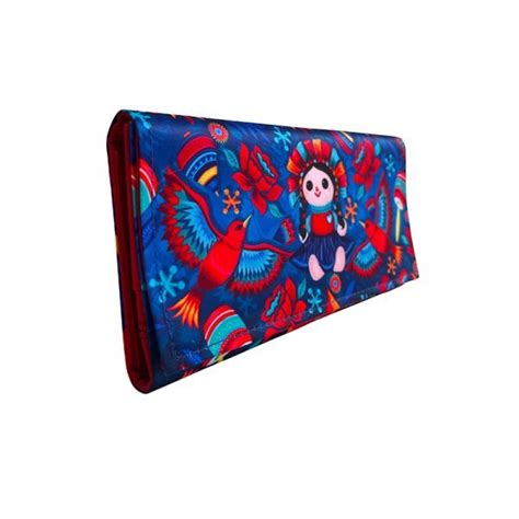 Cartera Cl Sica Matatena Azul Tawi