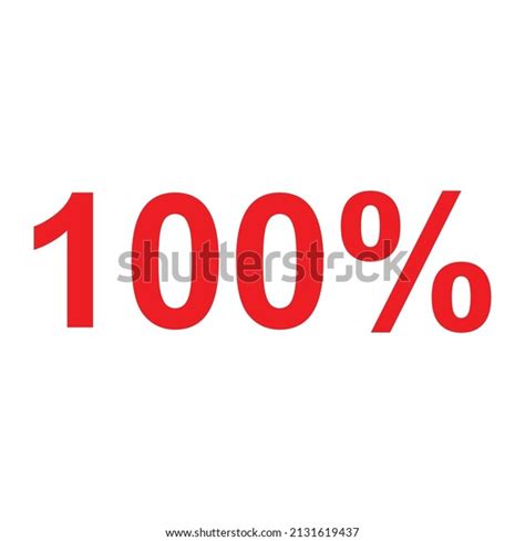 100 Hundred Emoticon Vector Icon 100 Stock Vector Royalty Free