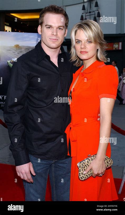 Michael C Hall And Amy Spanger Attend The Premiere Of Hbos Six Feet