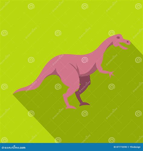 Hypsilophodon Dinosaur Icon Outline Style Cartoon Vector