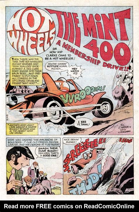 Read Online Hot Wheels Comic Issue