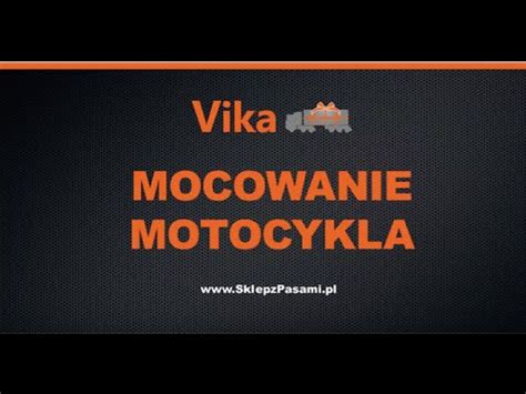 Jak zamocować motocykl na przyczepie pasami transportowymi INSTRUKCJA