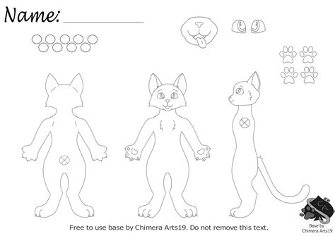 Cat Fursona Base Free To Use By Chimerashadow On Deviantart