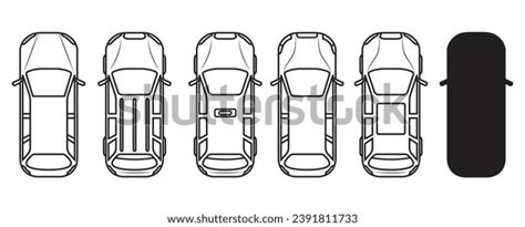 Car Top View Outline: Over 2,799 Royalty-Free Licensable Stock Vectors & Vector Art | Shutterstock